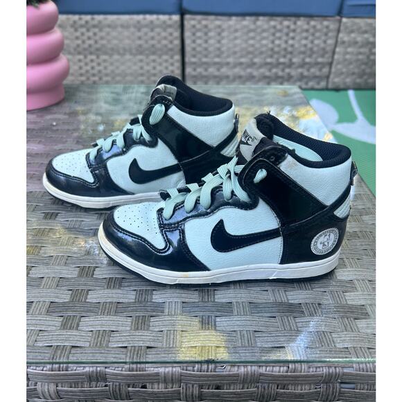 Nike Dunk High NBA All-Star Indianapolis Black/Mint GS Kids Sneakers - Picture 1 of 8